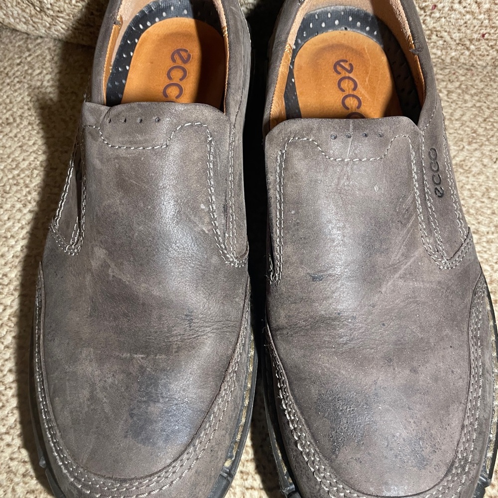 Ecco men’s fusion coffee brown loafer slip on 5001144  she’s eu 44 us 10